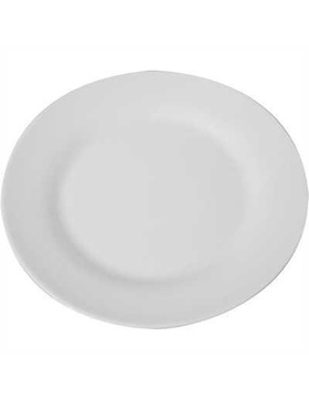 Piatto piano Ø 19 cm, bianco