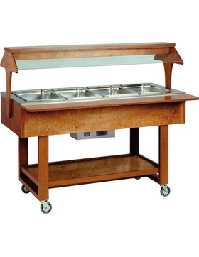 Bainmarie Wagen AUS MASSIVEM HOLZ Temperatur von +30 bis...