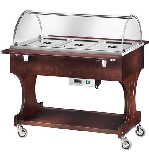 HOT DISPLAY CASE BAIN MARIE Gastronorm 3x1/1 - h 150