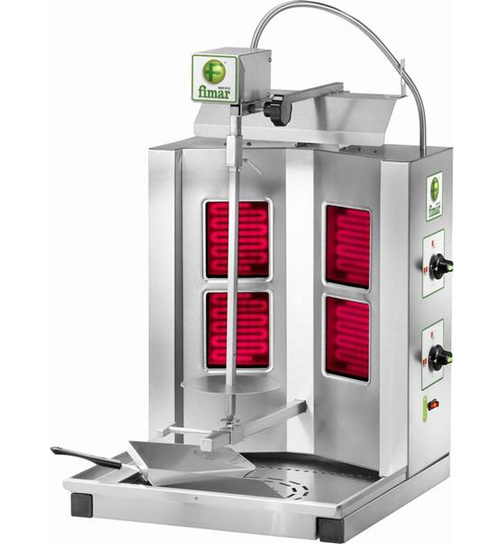 Elektro Gyros Dönergrill mit 2,8 kW und 4 Heizelementen