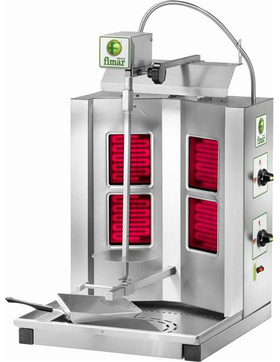 Elektro Gyros Dönergrill mit 2,8 kW und 4 Heizelementen