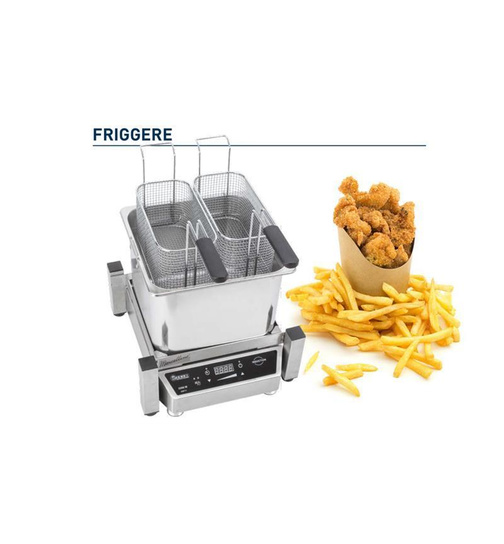 Friggitrice elettrica con 2 cesti Marcellino 4in1,...