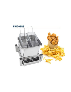 Friggitrice elettrica con 2 cesti Marcellino 4in1,...