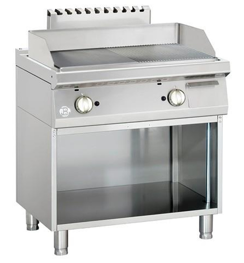 Gas-Griddleplatte mit Stahlplatte Serie 700