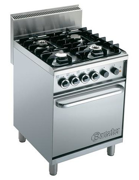 4 Flammen Gasherd mit Elektro-Umluftbackofen Serie 650